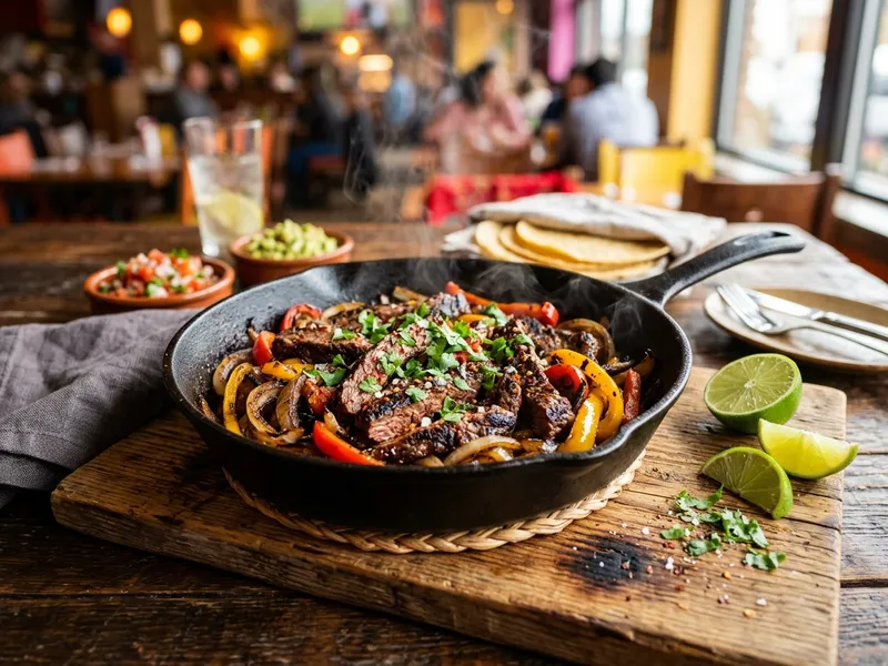 Döküm Tavada Et Fajita