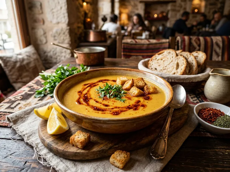Geleneksel Süzme Mercimek Çorbası